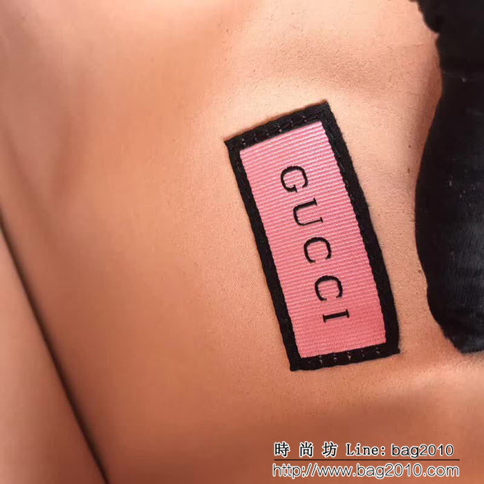 GUCCI古馳 歐洲正品原單 街頭藝術印花 真皮大號手拿包 445597 芙蓉紅全皮 WTG1559